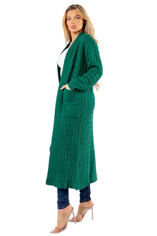 WOMEN FASHION LONG MAXI SWEATER CARDIGAN
