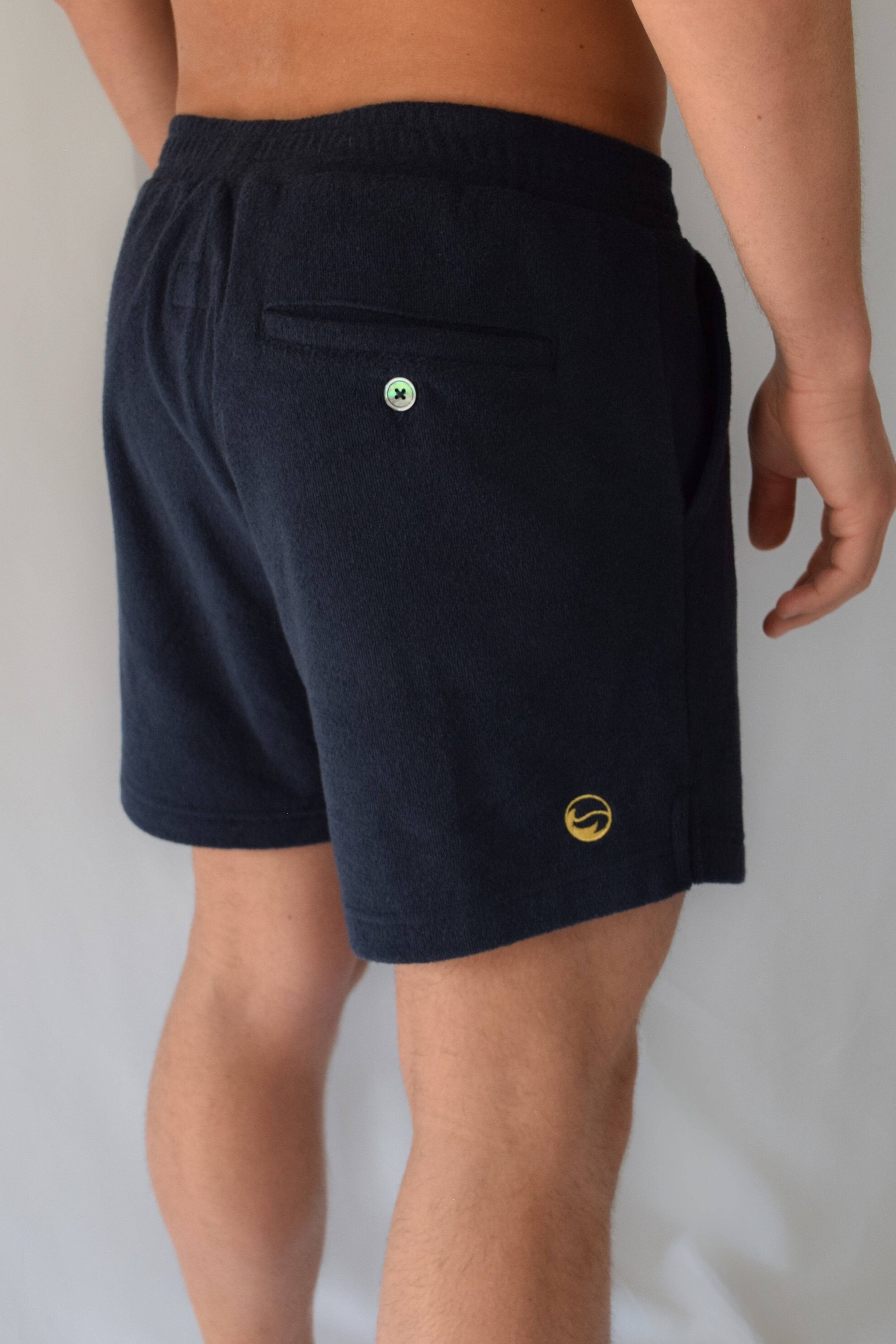 Navy Toweling Terry Short