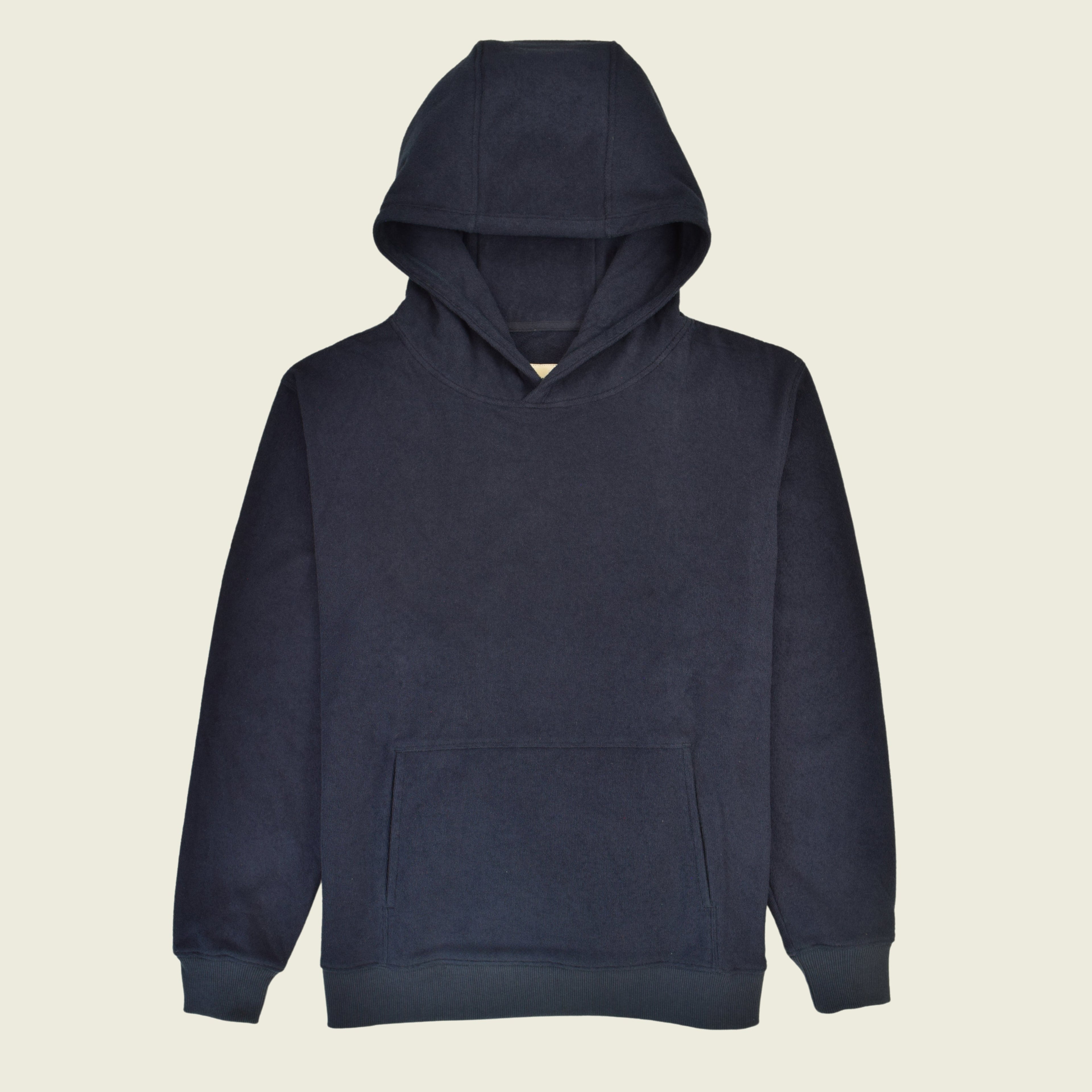 Navy Terry Cloth Unisex Hoodie