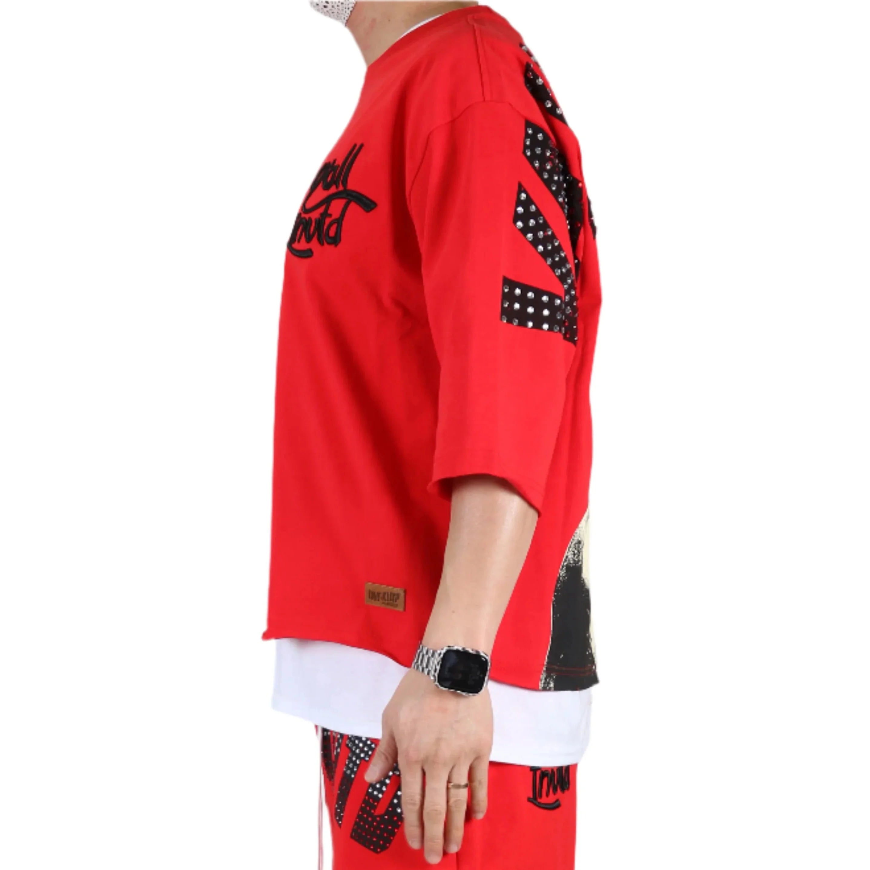 ASEN SN/ Jersey 3/4 Sleeve Crop Top Tee