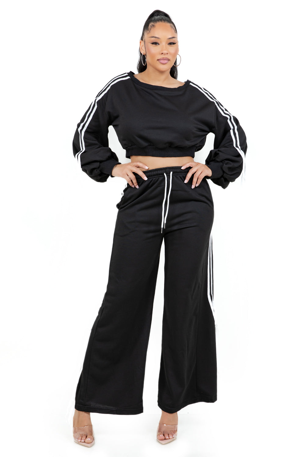 WOMEN FASHION SWEATSHIRT AND PANTS SET