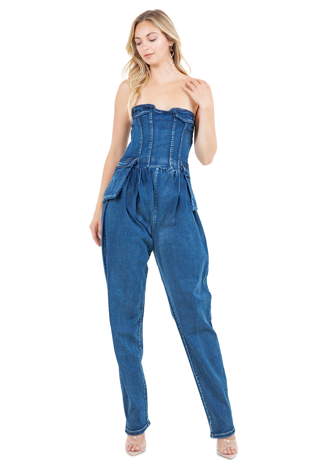 WOMEN FASHION DENIM JUMPSUIT