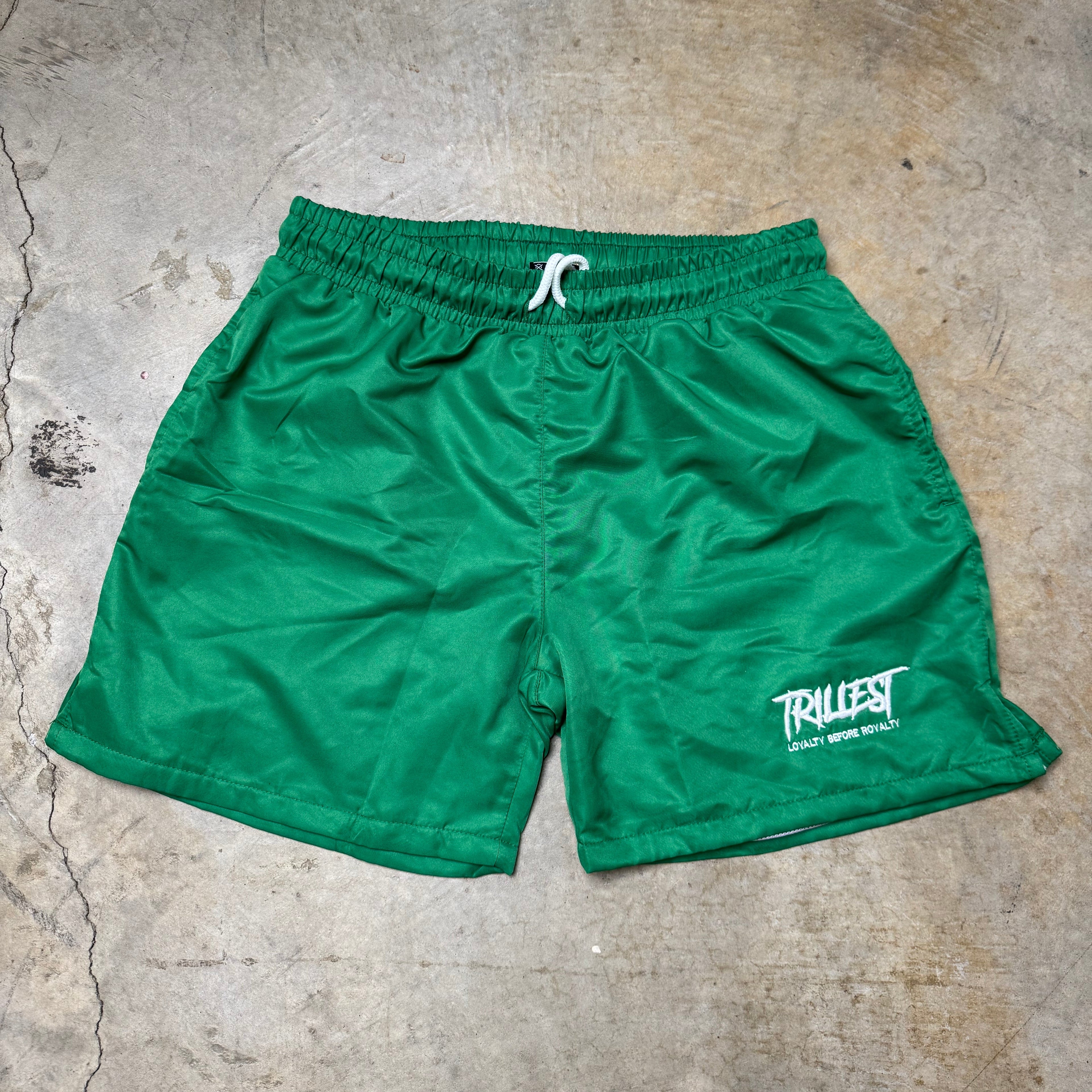 Signature Trillest Logo Shorts - Green