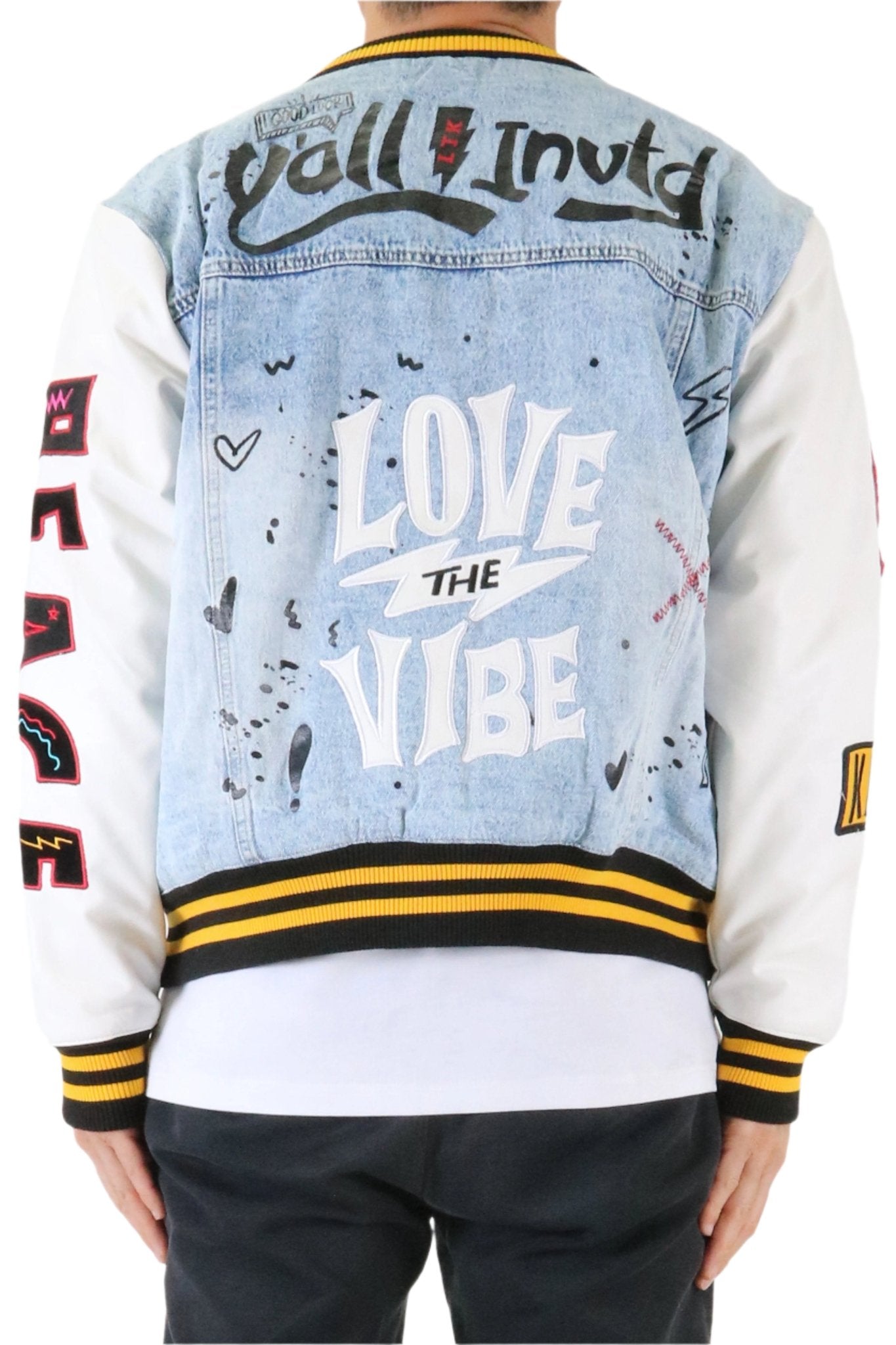 NEW NILA Padded Washing Denim Bomber Jacket