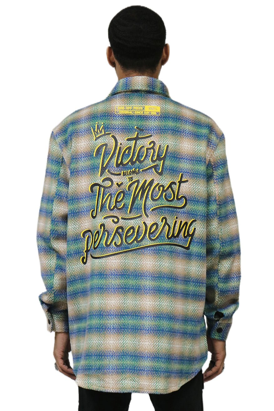 LAWN Men's Oversize Heavy Flannel Outer Shirket