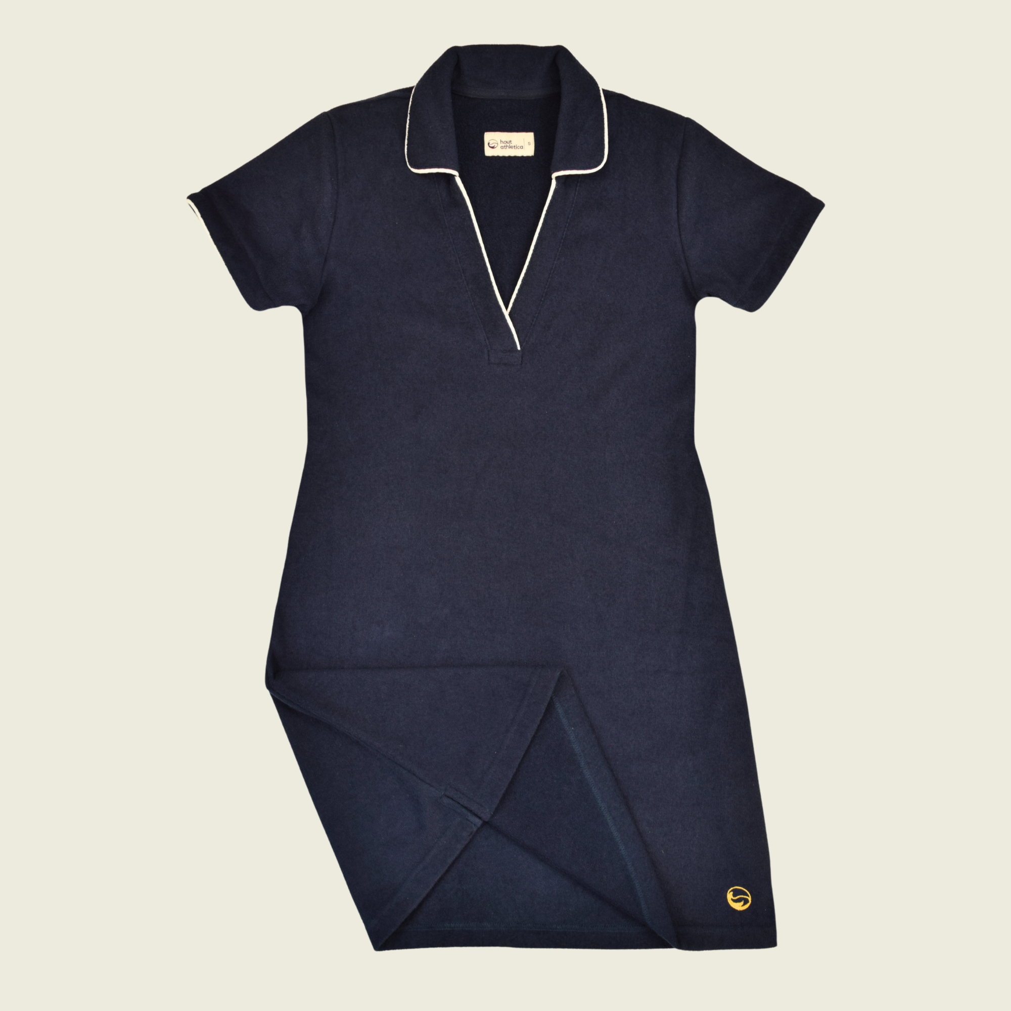 Navy Terry Cloth Polo Dress