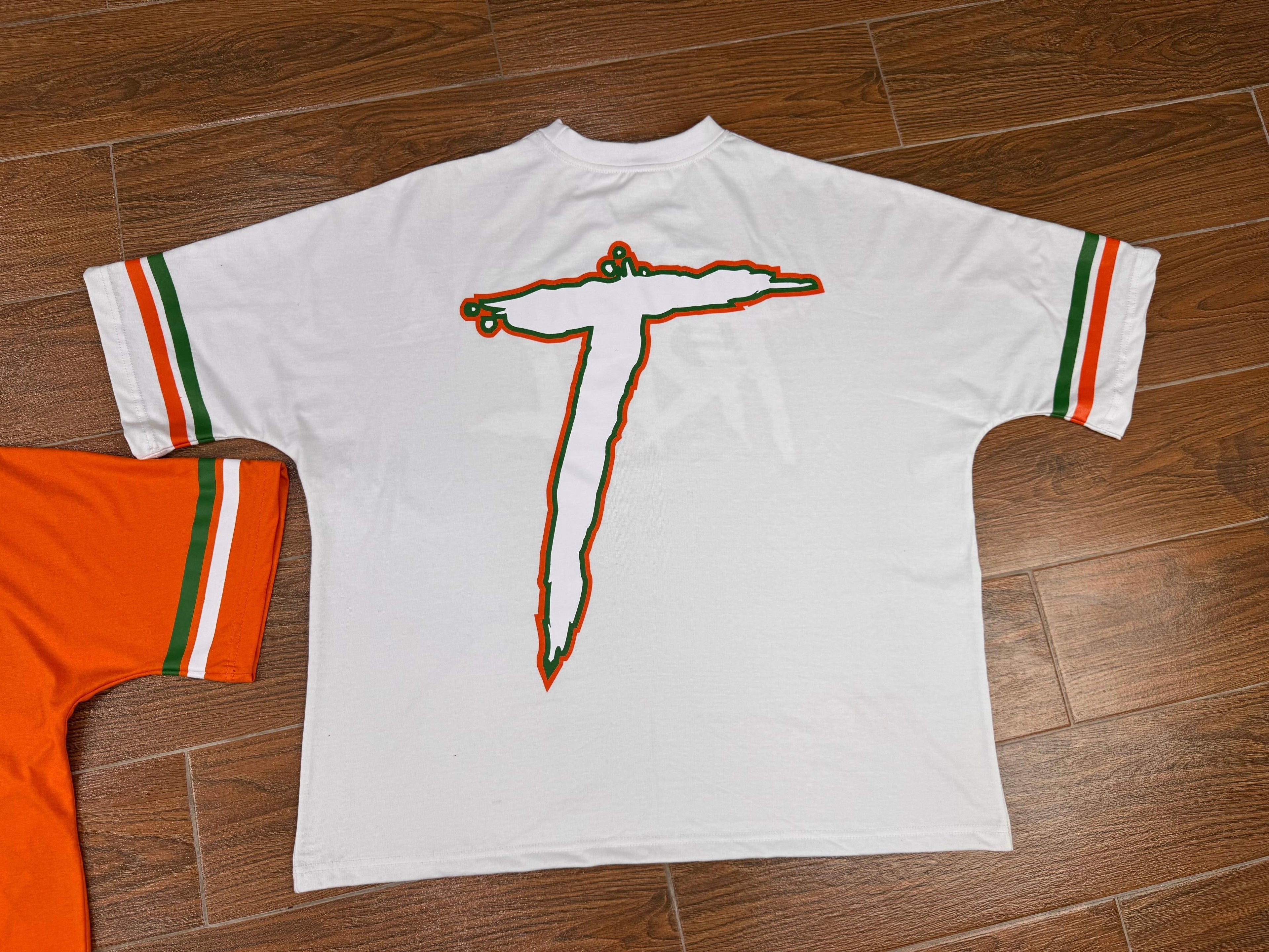Big Trill Tee - White/Green/Orange