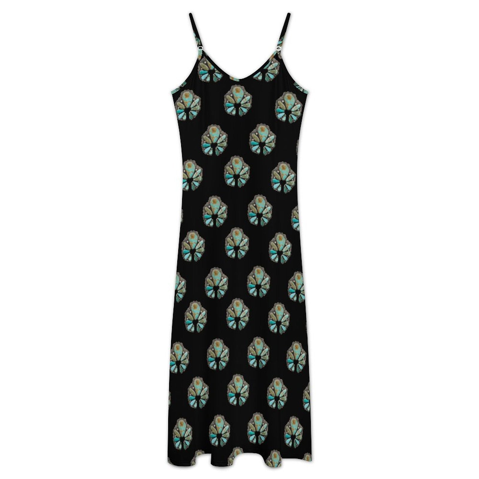 Turquoise Naja Maxi Dress