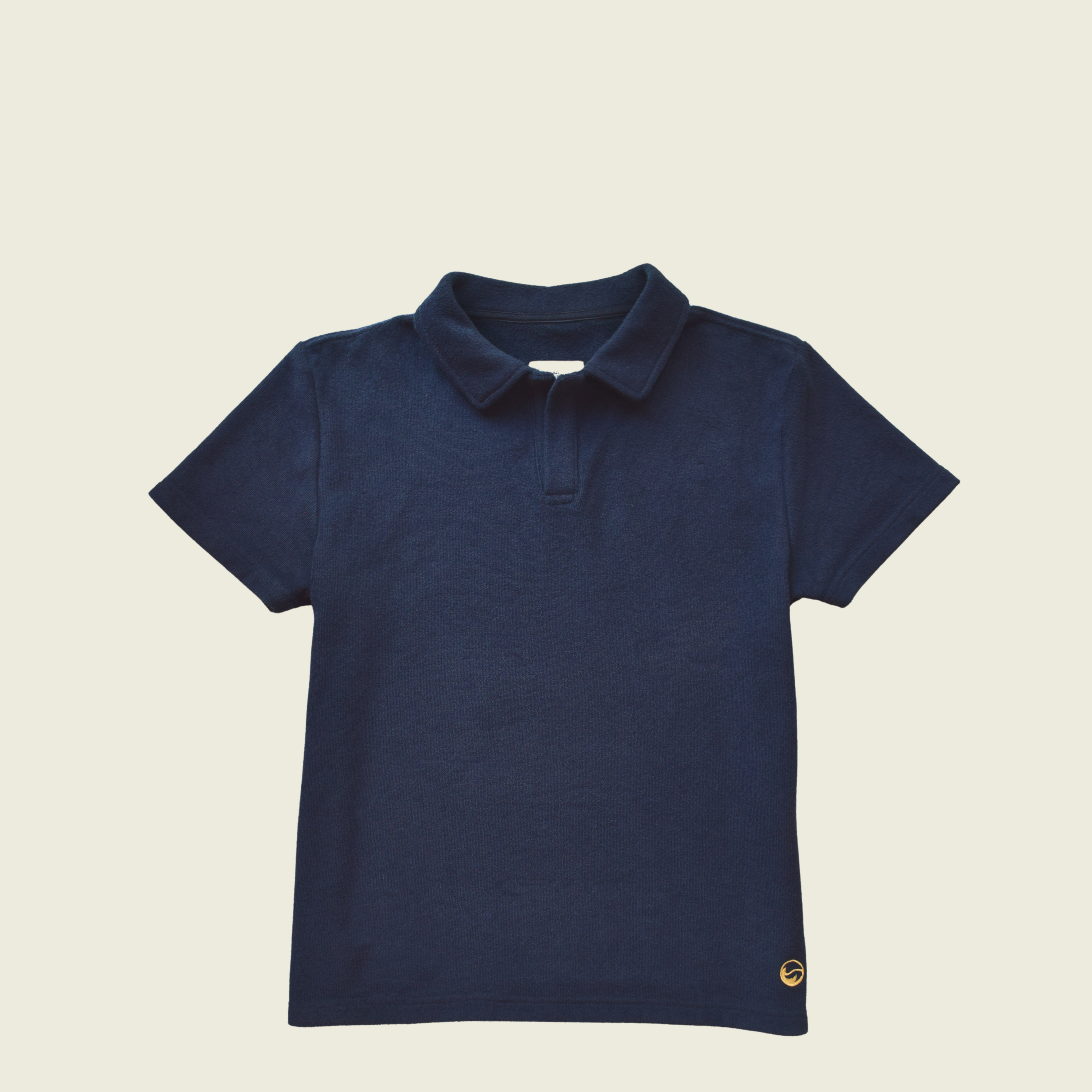 Navy Toweling Terry Polo