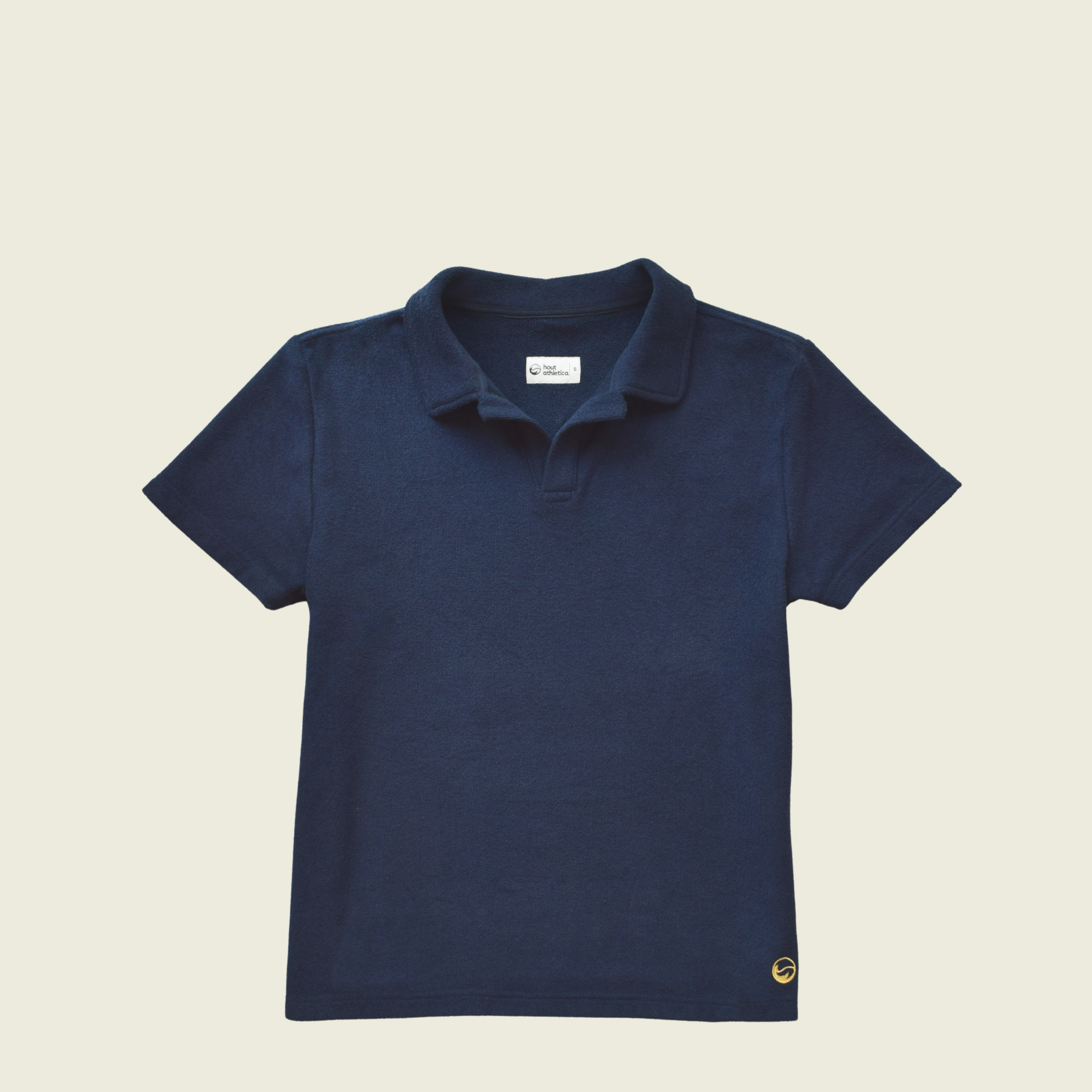 Navy Toweling Terry Polo
