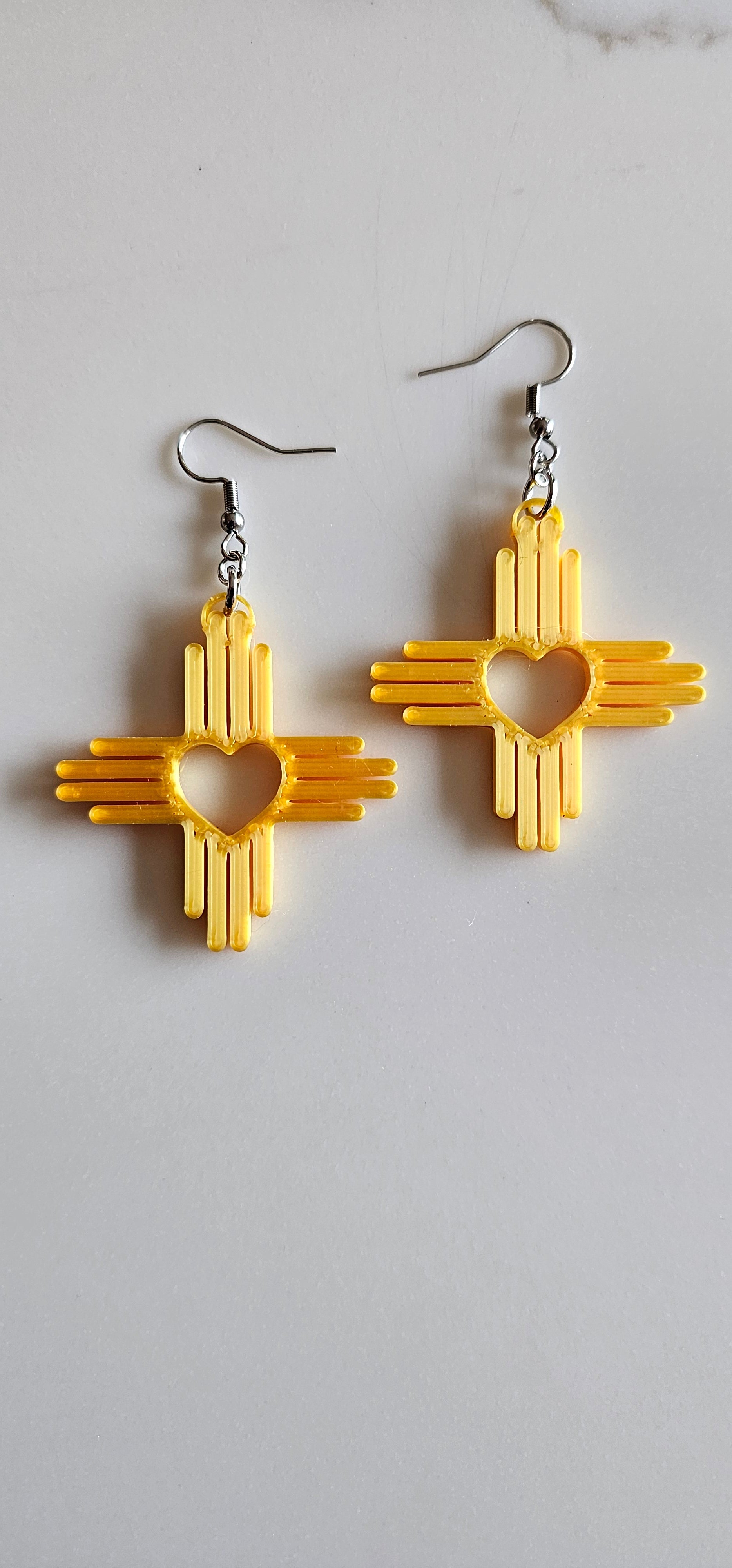 3D Print New Mexico Zia Earrings Made in America