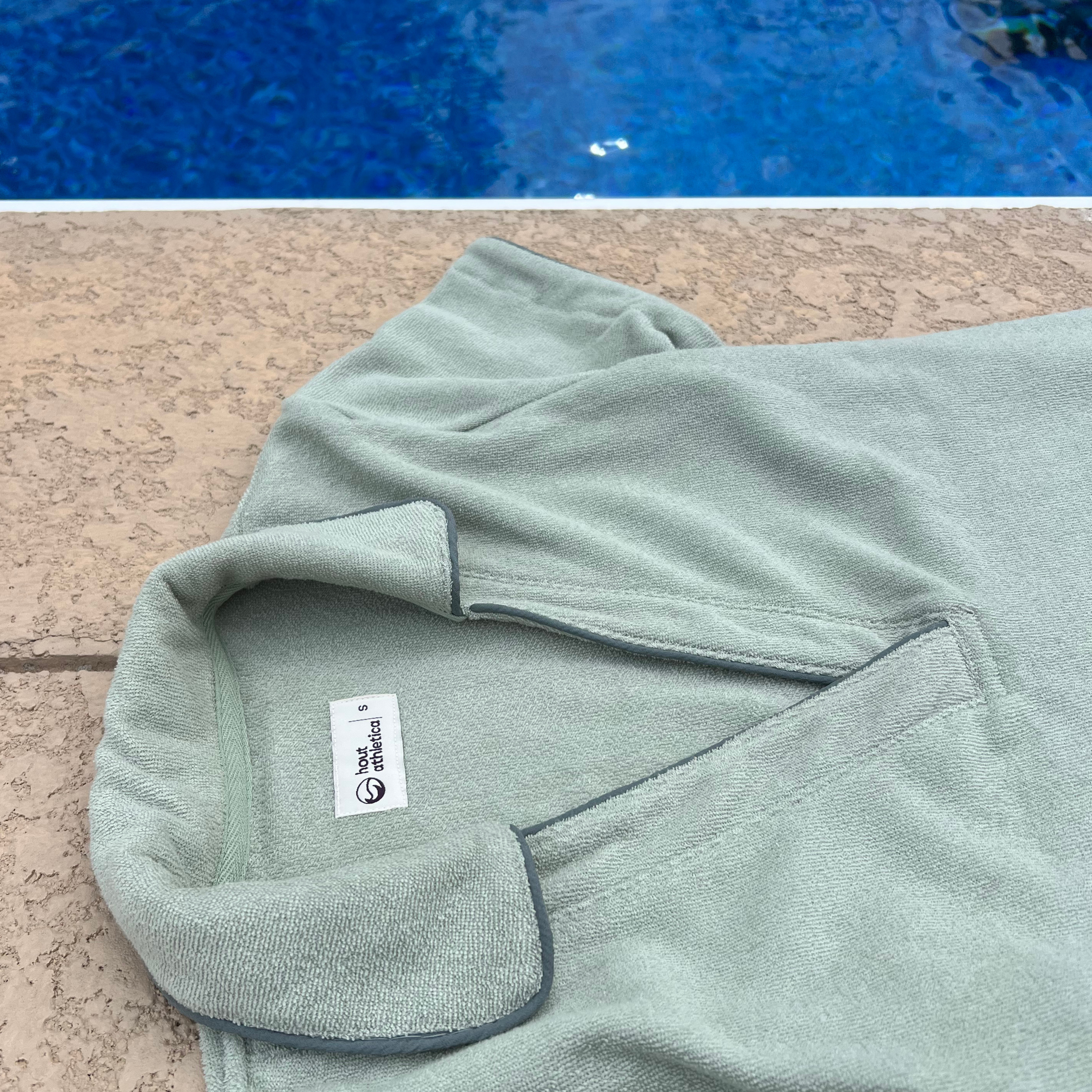 Sage Terry Cloth Polo Dress