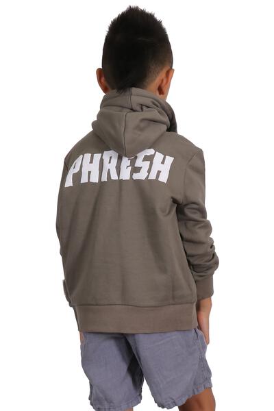 Ash Grey Kid's Premium French Terry Fleece Hoodie