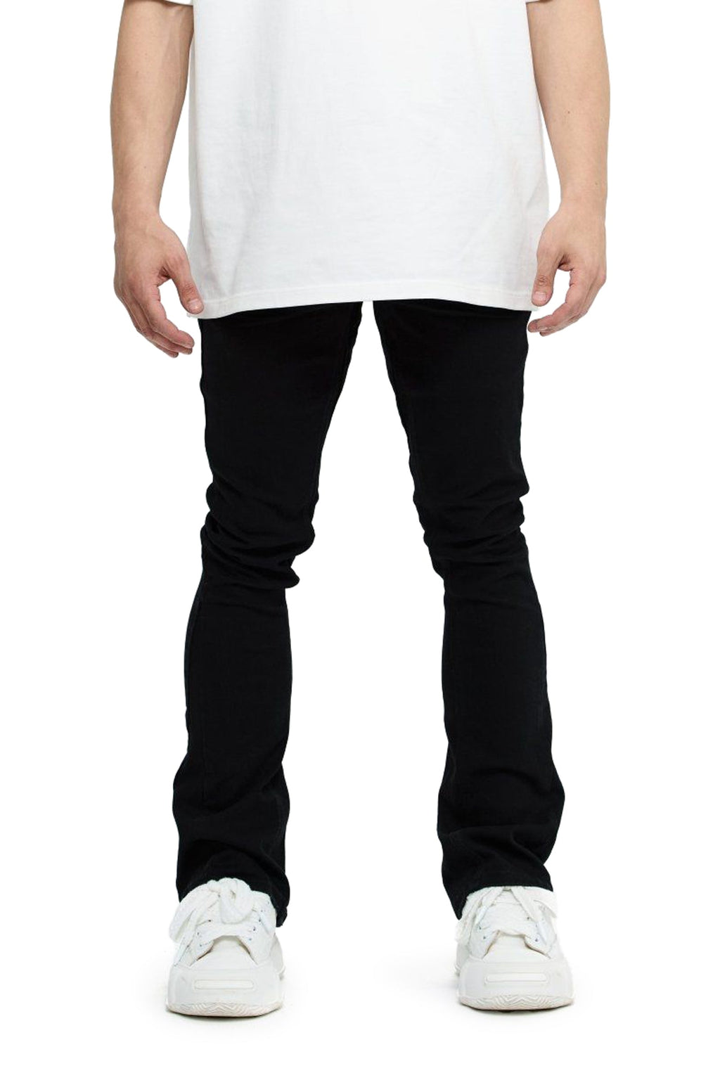 Valabasas Mr. Stacked Black Jeans - Black