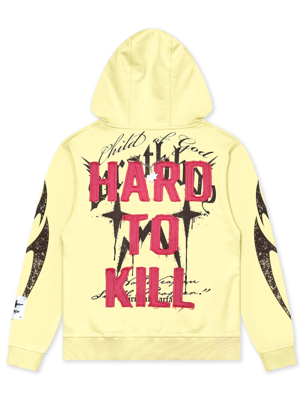 Wrathboy Hard to Kill Hoodie - Light Yellow