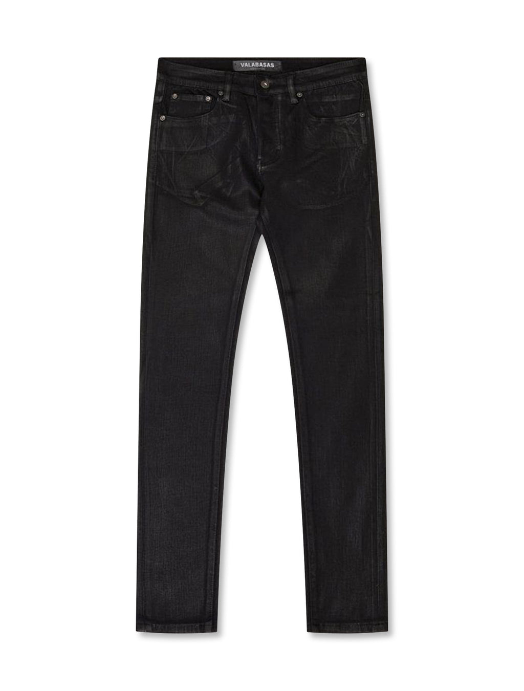 Valabasas Mr.Flex Stretch Skinny Jeans - Black Waxed