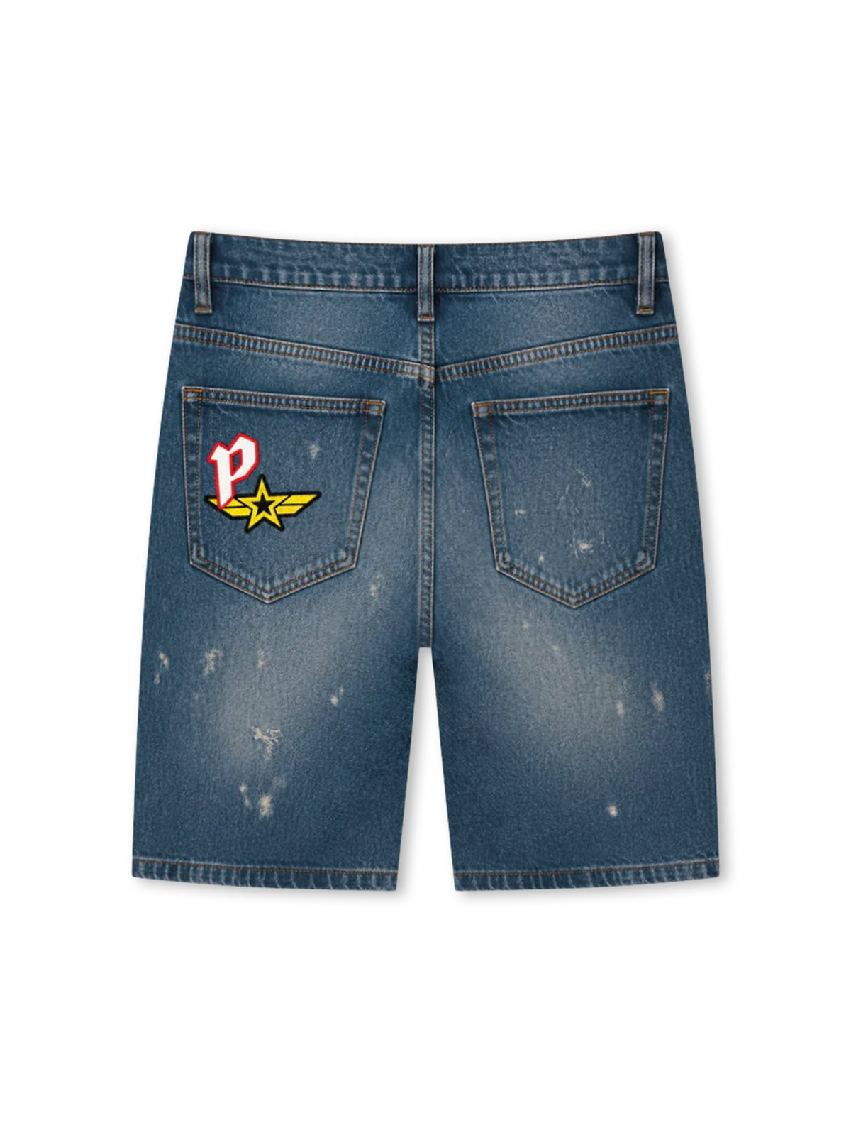 Paradise Lost Paradise Patchwork Shorts - Blue