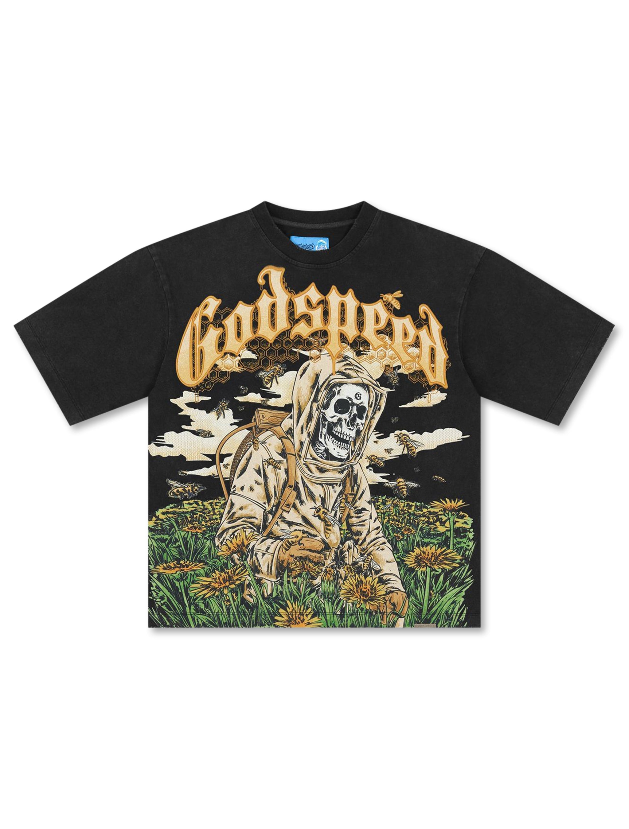 Godspeed Save the Bees II Boxy Tee - Black