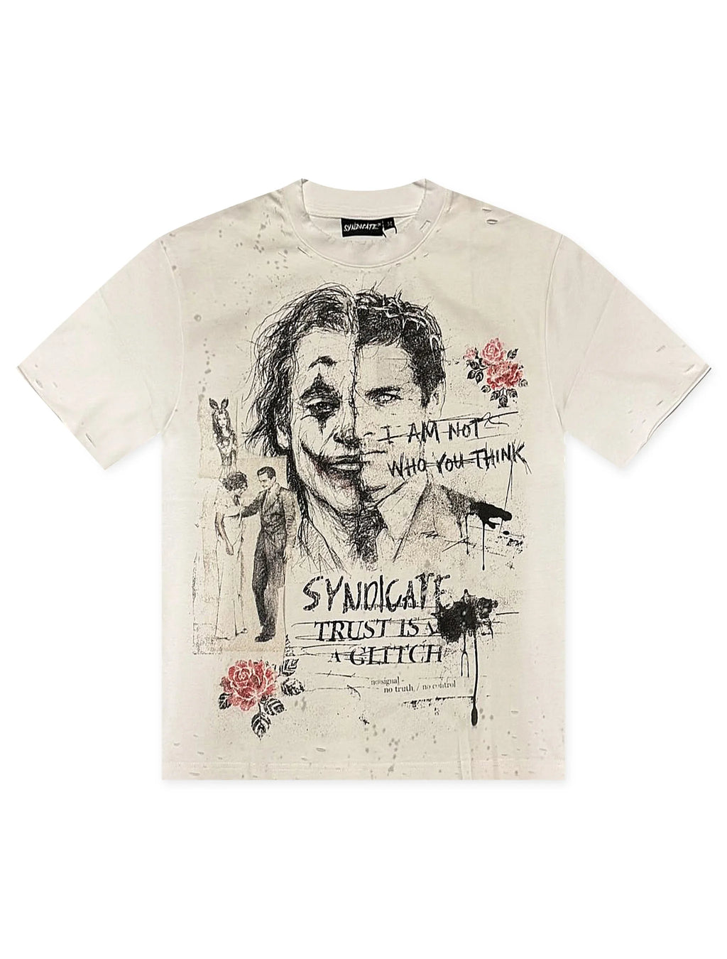Syndicate Glitch Tee - White