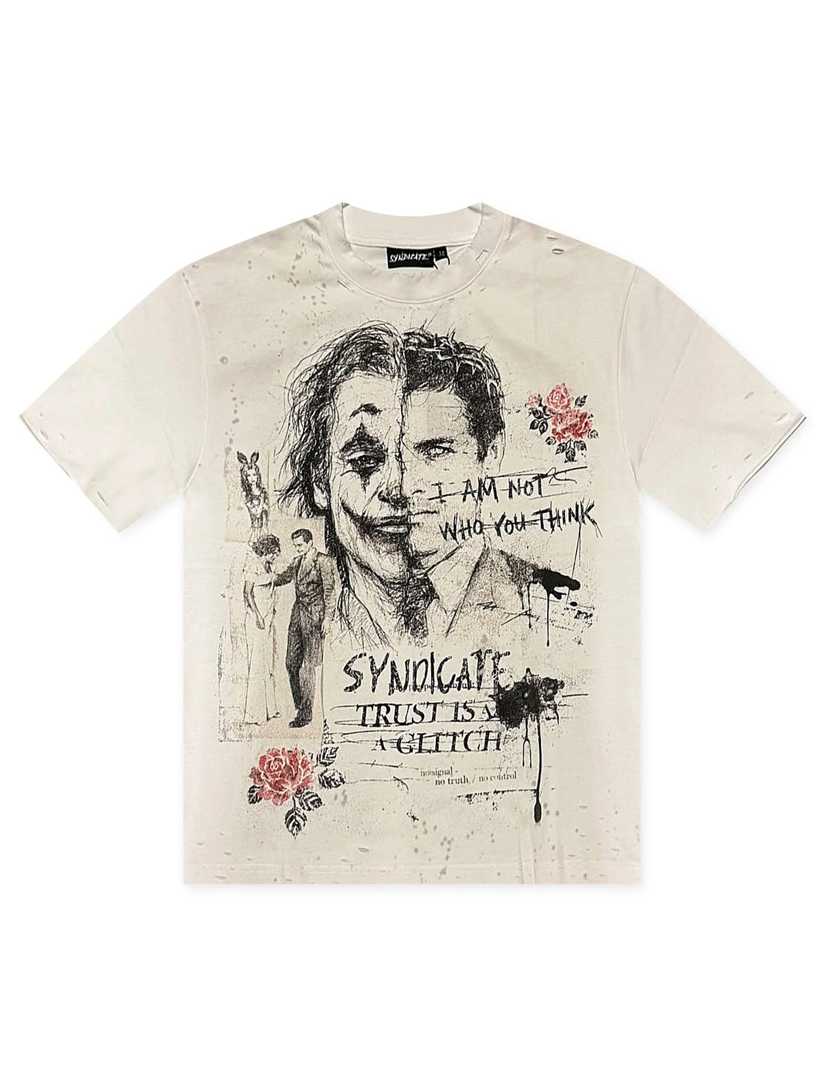 Syndicate Glitch Tee - White