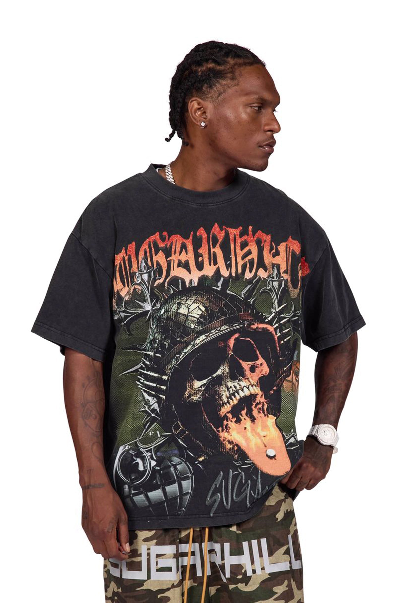 Sugarhill Platoon Tee - Black Vintage
