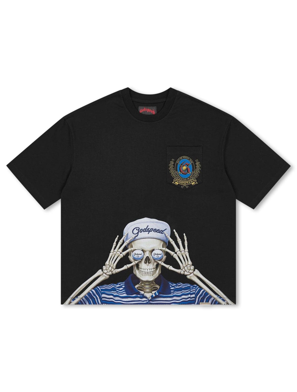 Godspeed Golf Days Pocket Boxy Tee - Black