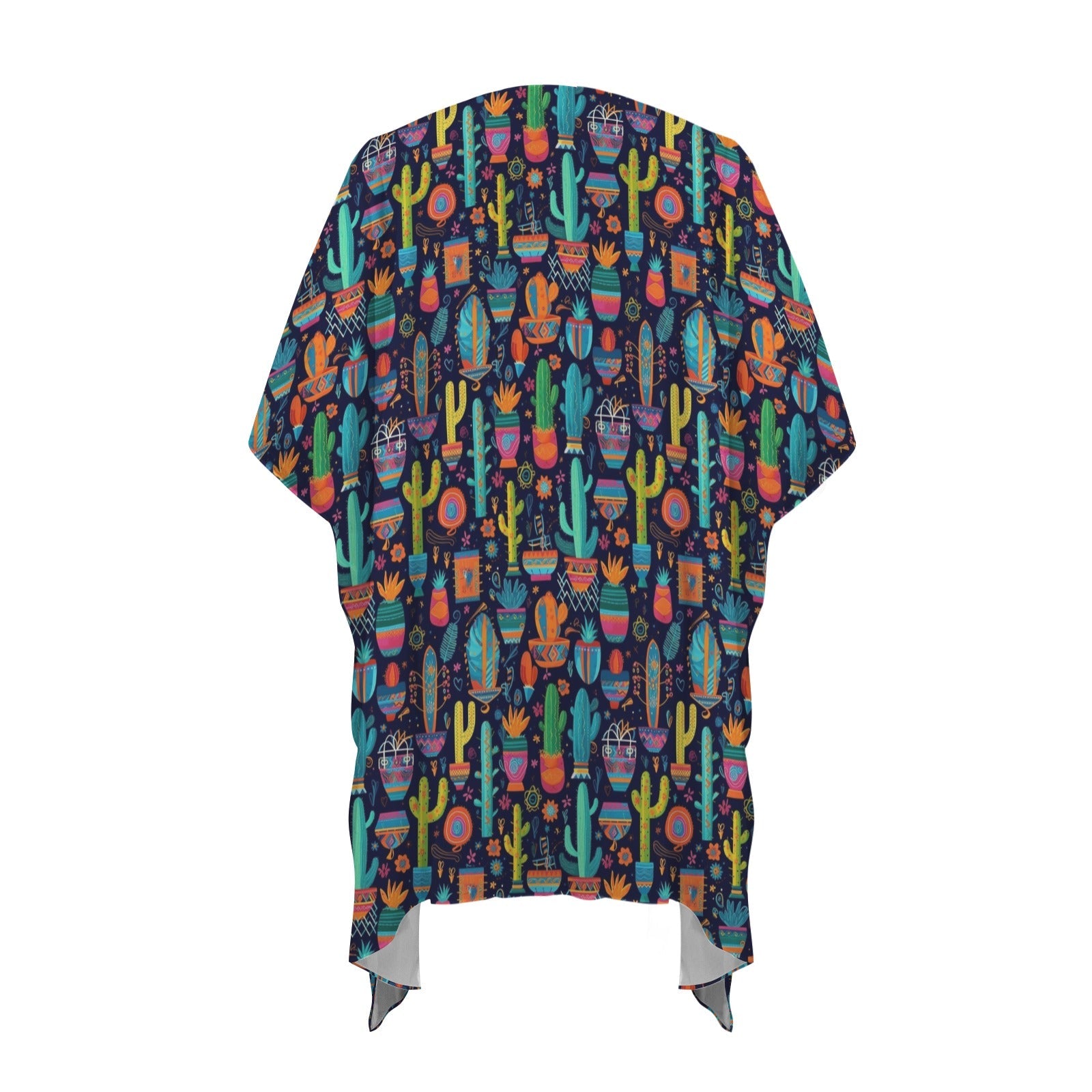 Crazy Cactus Lady Duster Kimono Coverup
