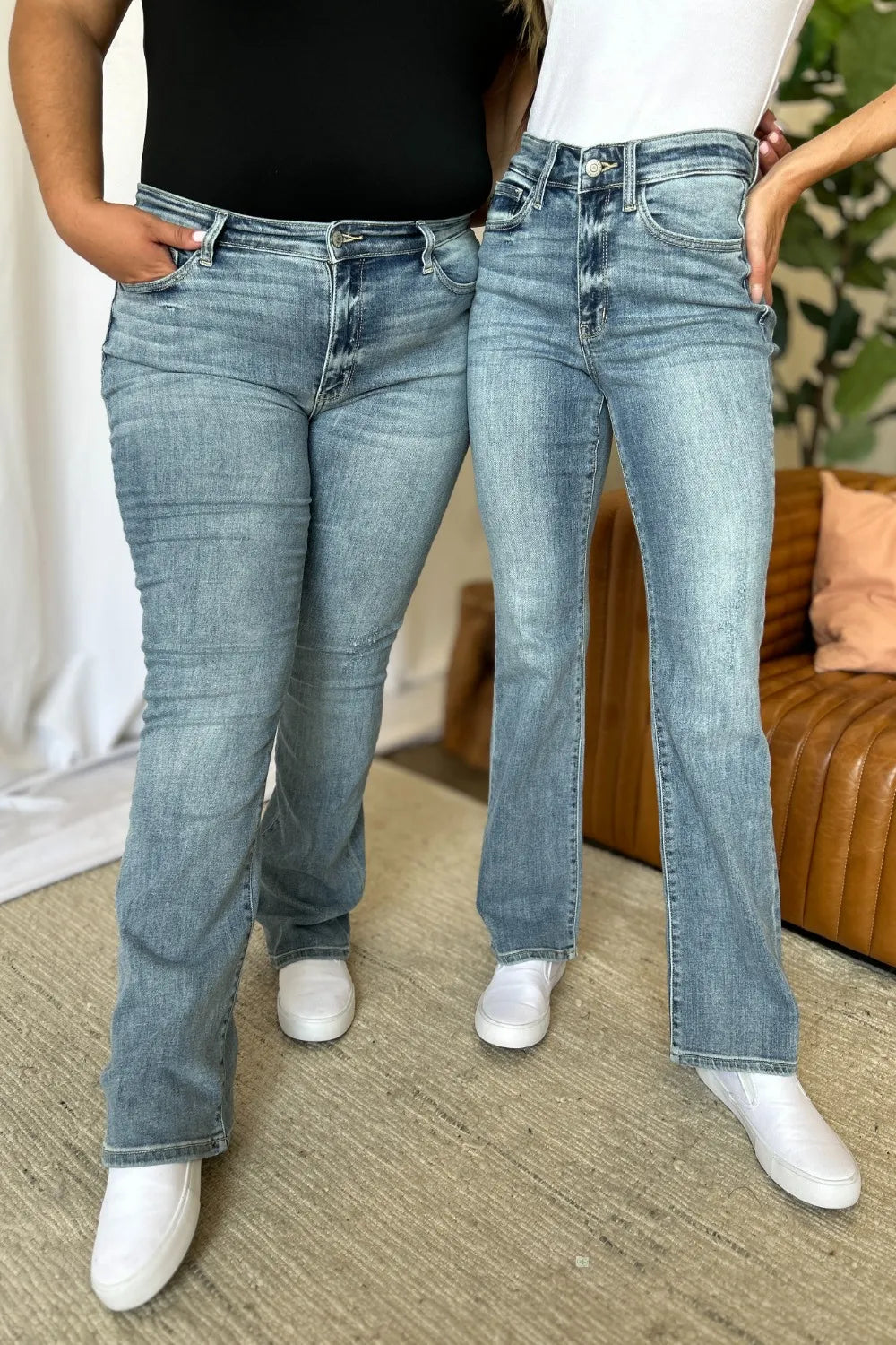 Garden Naked Judy Blue Full Size Medium Rise Bootcut Jeans