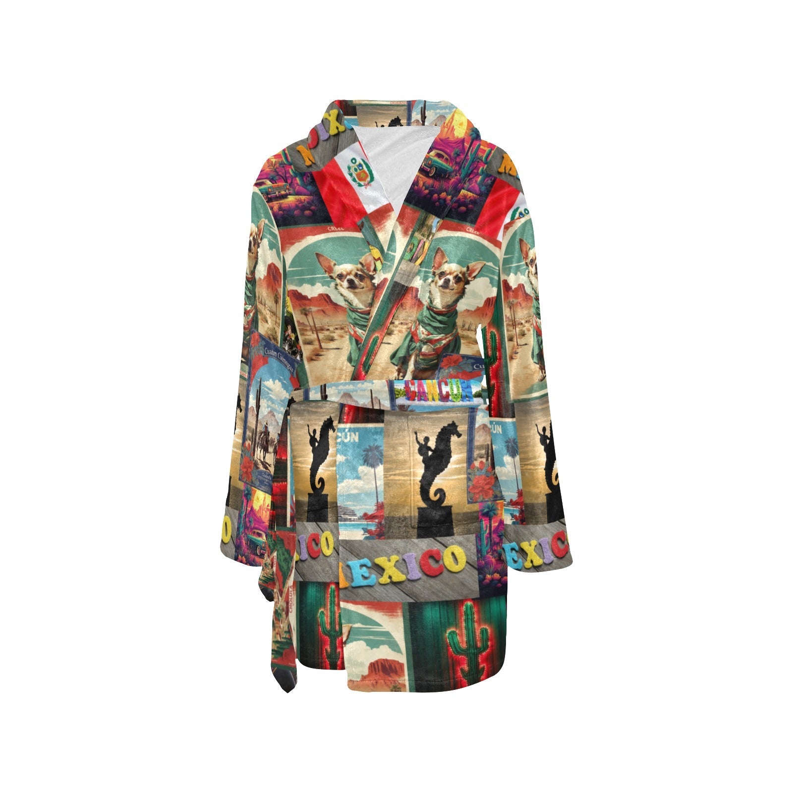 Colores de Mexico The Love of Mexico Fleece Robe