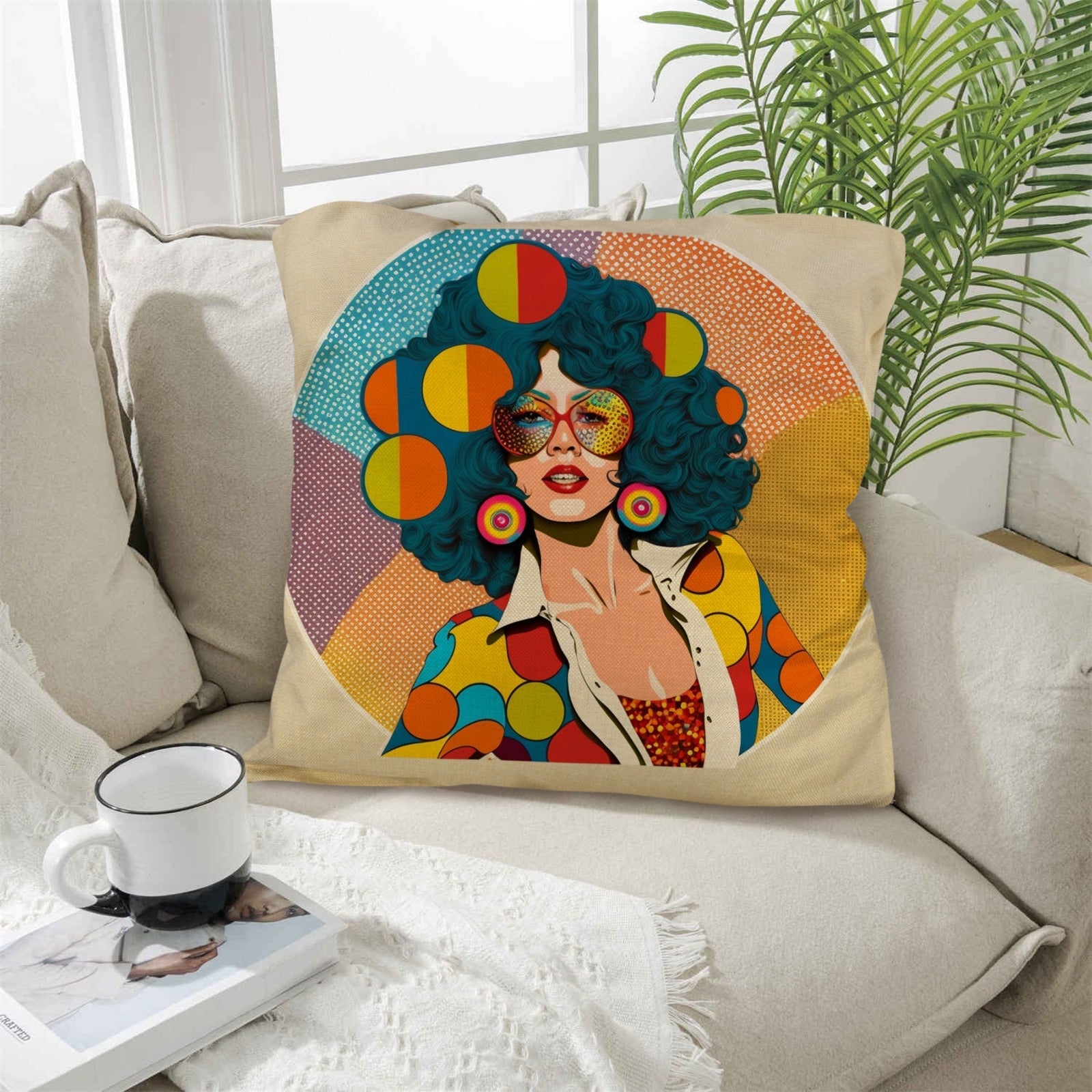 Disco Girl 3 Pillow Case Made in America