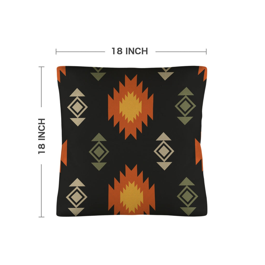 Black Aztec Pillow Case Made in America