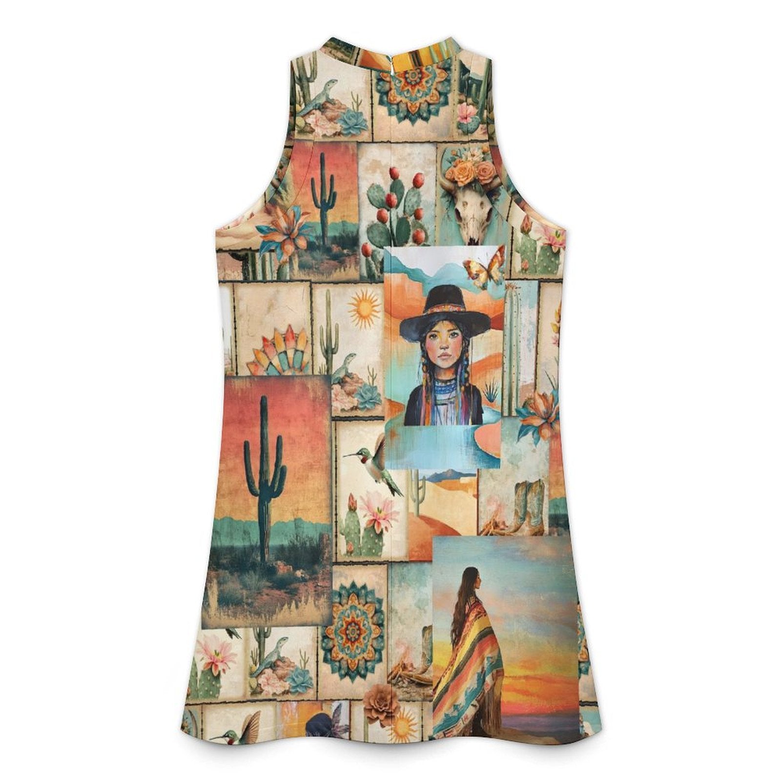Baha Ranch Colores De Mexico Pictures of the Southwest Sleeveless Mini Dress