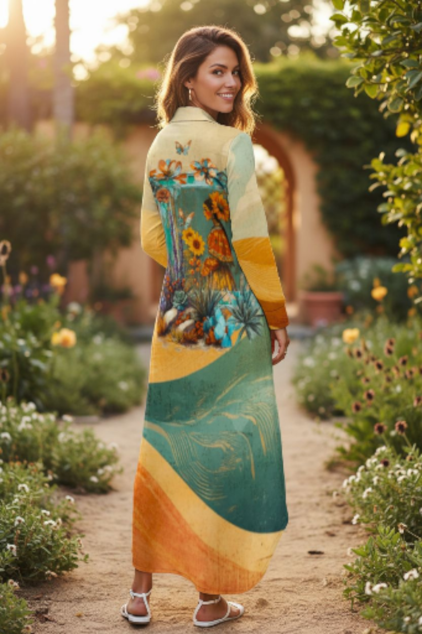 Colores de Mexico Fantasia Shirt Dress Duster