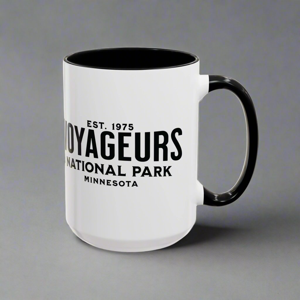 Voyageurs National Park Accent Coffee Mug 11oz 15oz Minnesota Wolf