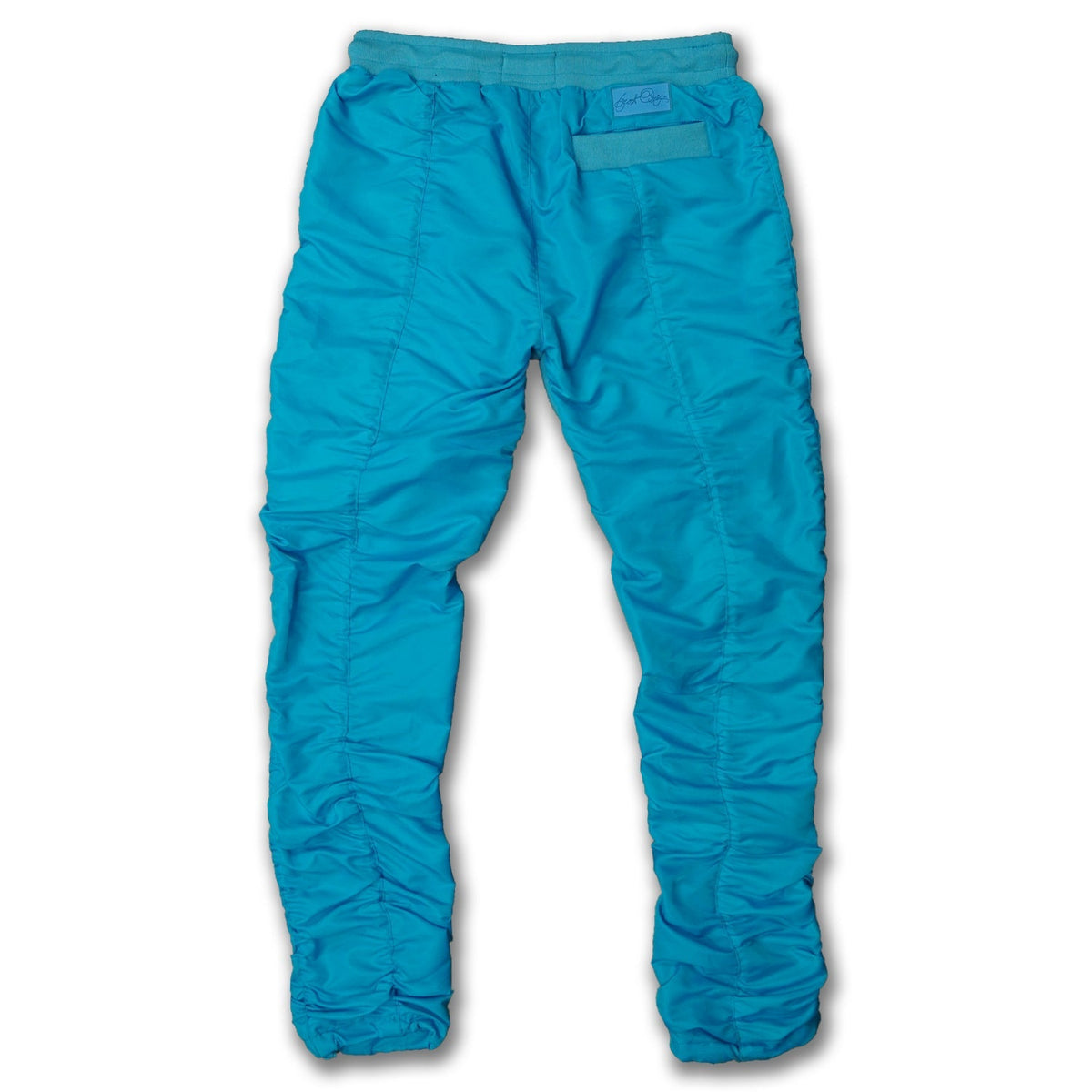 Makobi Frost Poly Sweatpants, Teal, product photo, alternate angle