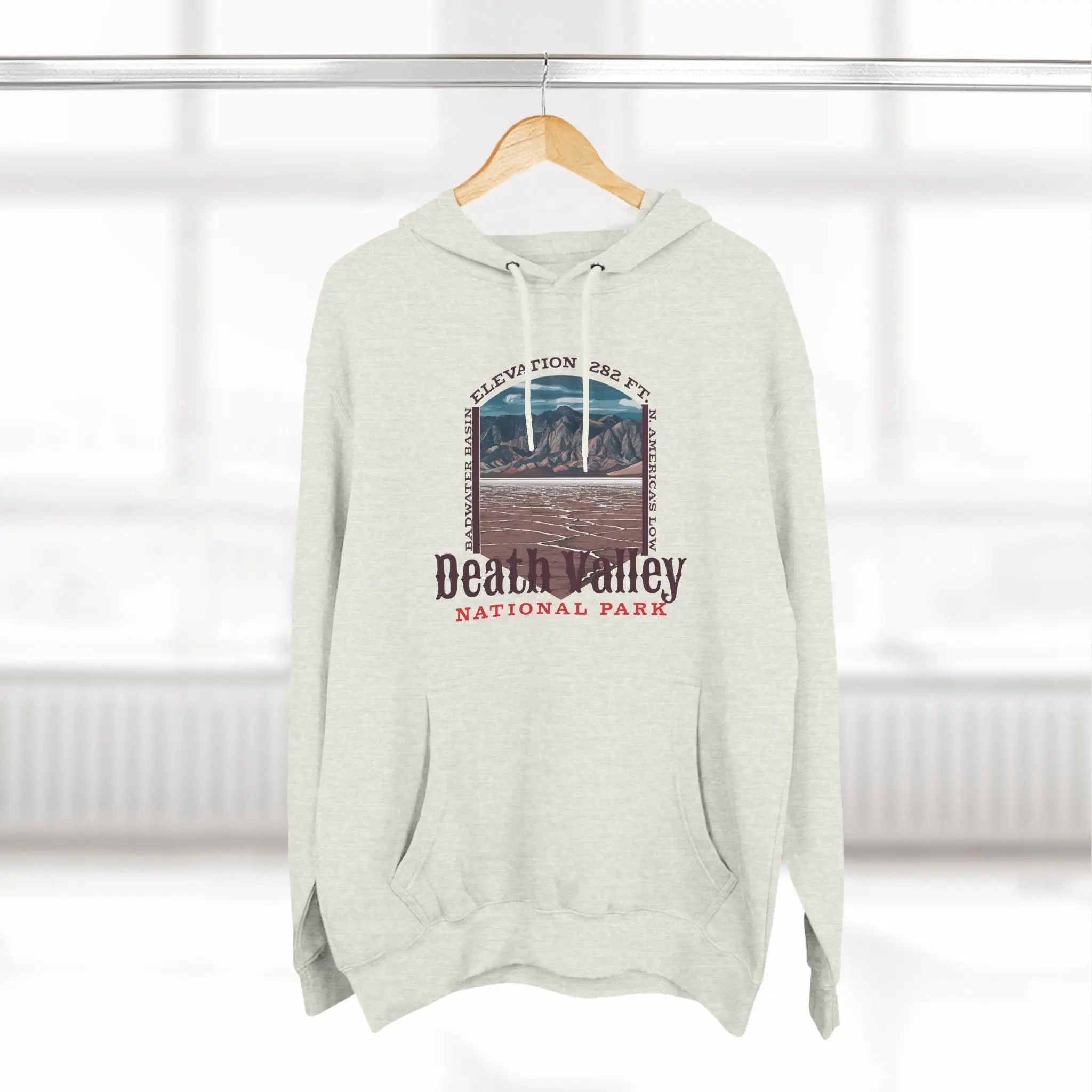 Death Valley National Park  Unisex Fit Fleece Hoodie Badwater Basin