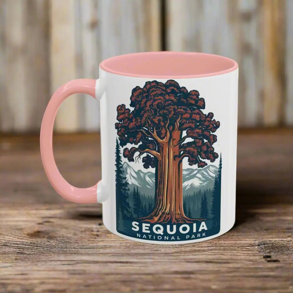 Sequoia National Park Big Tree Coffee Mug 11oz 15oz Blue Black Pink Red