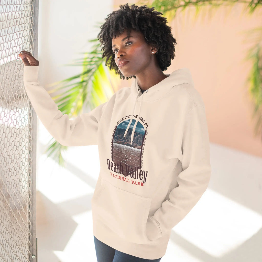 Death Valley National Park  Unisex Fit Fleece Hoodie Badwater Basin