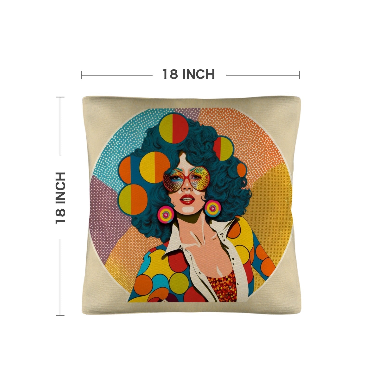 Disco Girl 3 Pillow Case Made in America