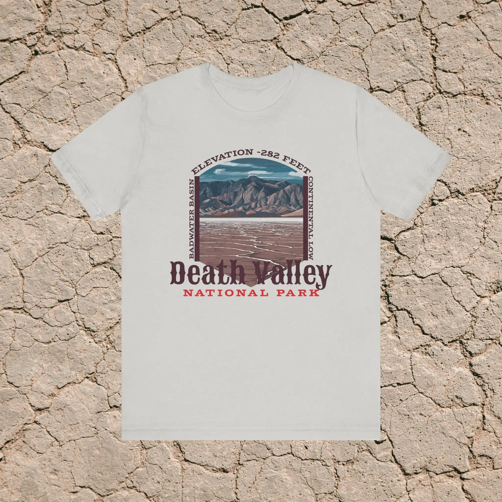 Death Valley National Park Unisex Jersey Tee Airlume Cotton Badwater Basin