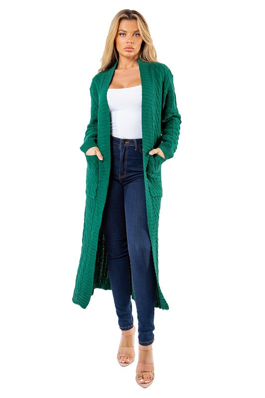 WOMEN FASHION LONG MAXI SWEATER CARDIGAN