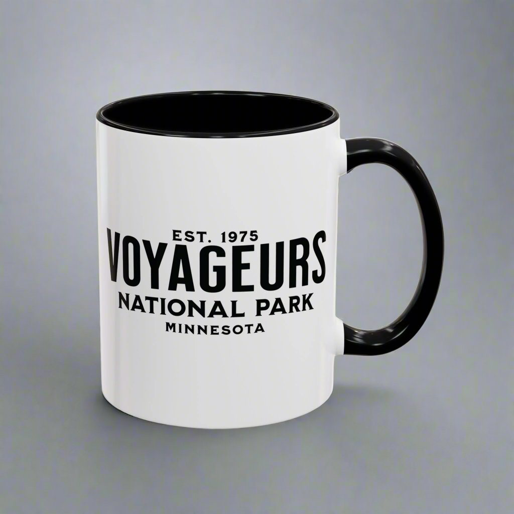 Voyageurs National Park Accent Coffee Mug 11oz 15oz Minnesota Wolf