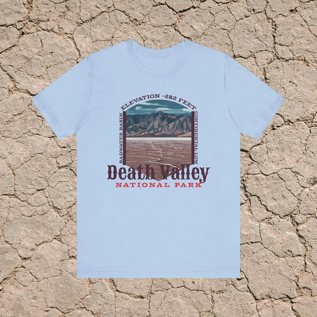 Death Valley National Park Unisex Jersey Tee Airlume Cotton Badwater Basin
