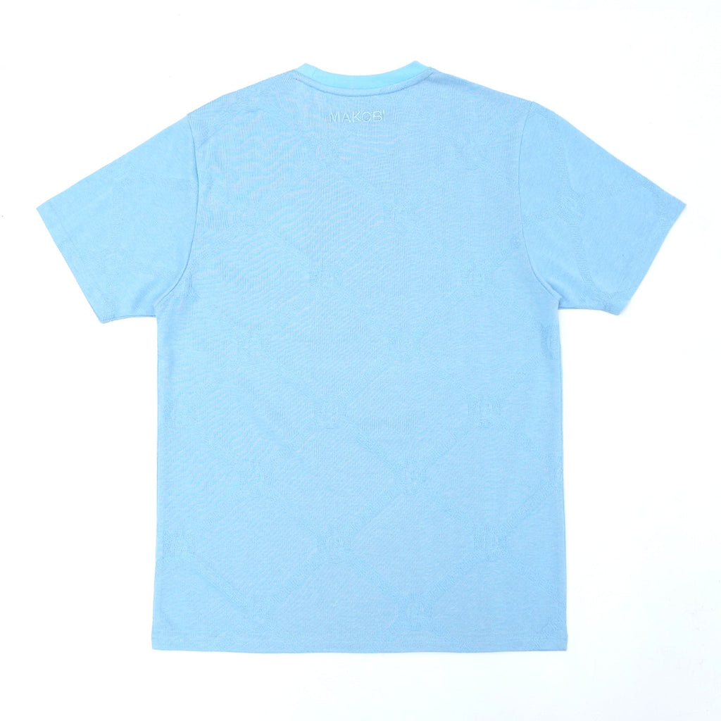 M298 Embossed Knit Tee - Blue