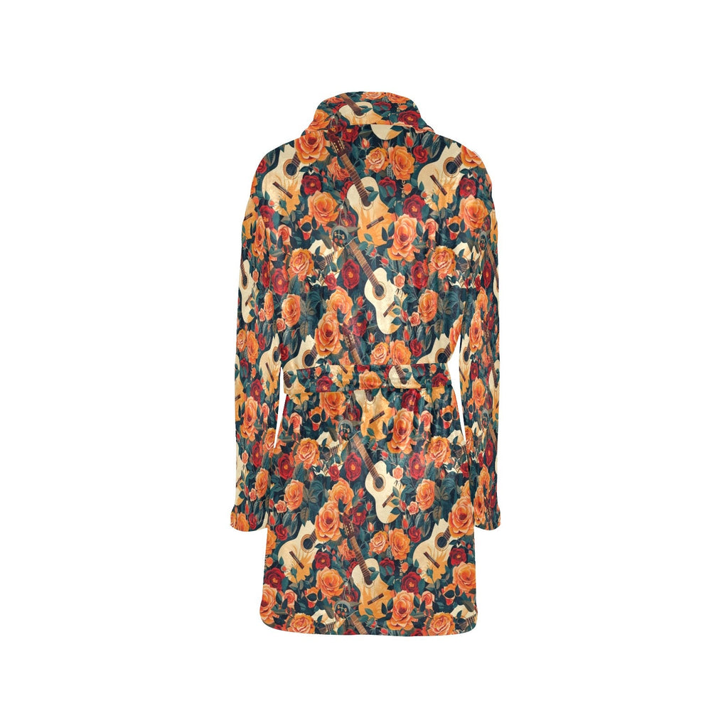 Colores De Mexico Roses & Guitars Robe