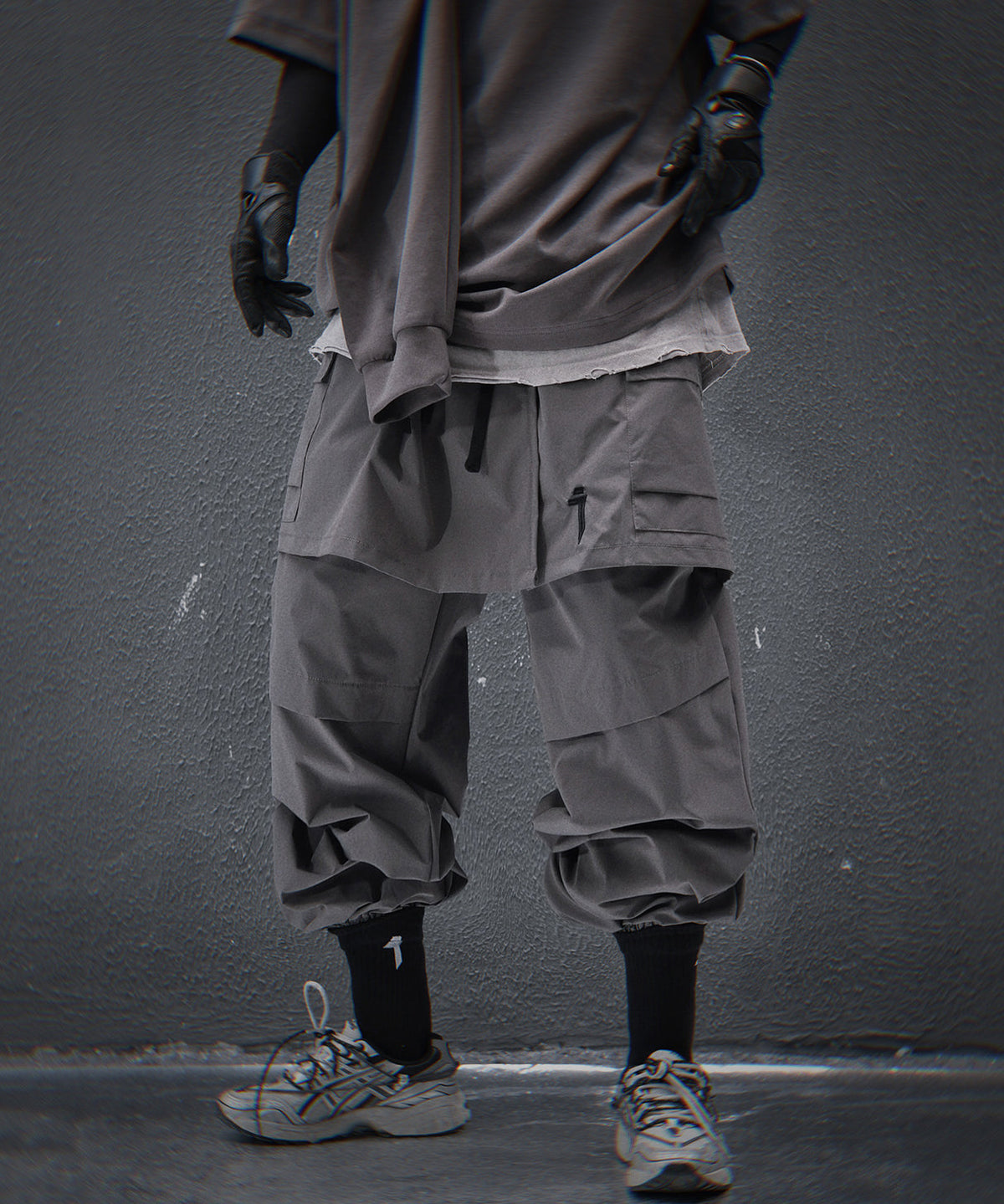 HiP80 Grey Samurai Pants