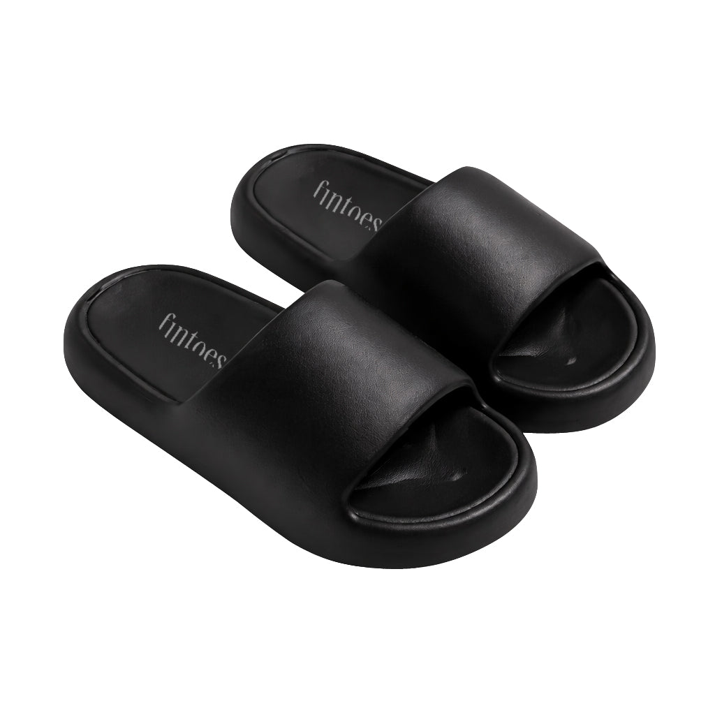 Fintoes Kids' Black Foam Slides