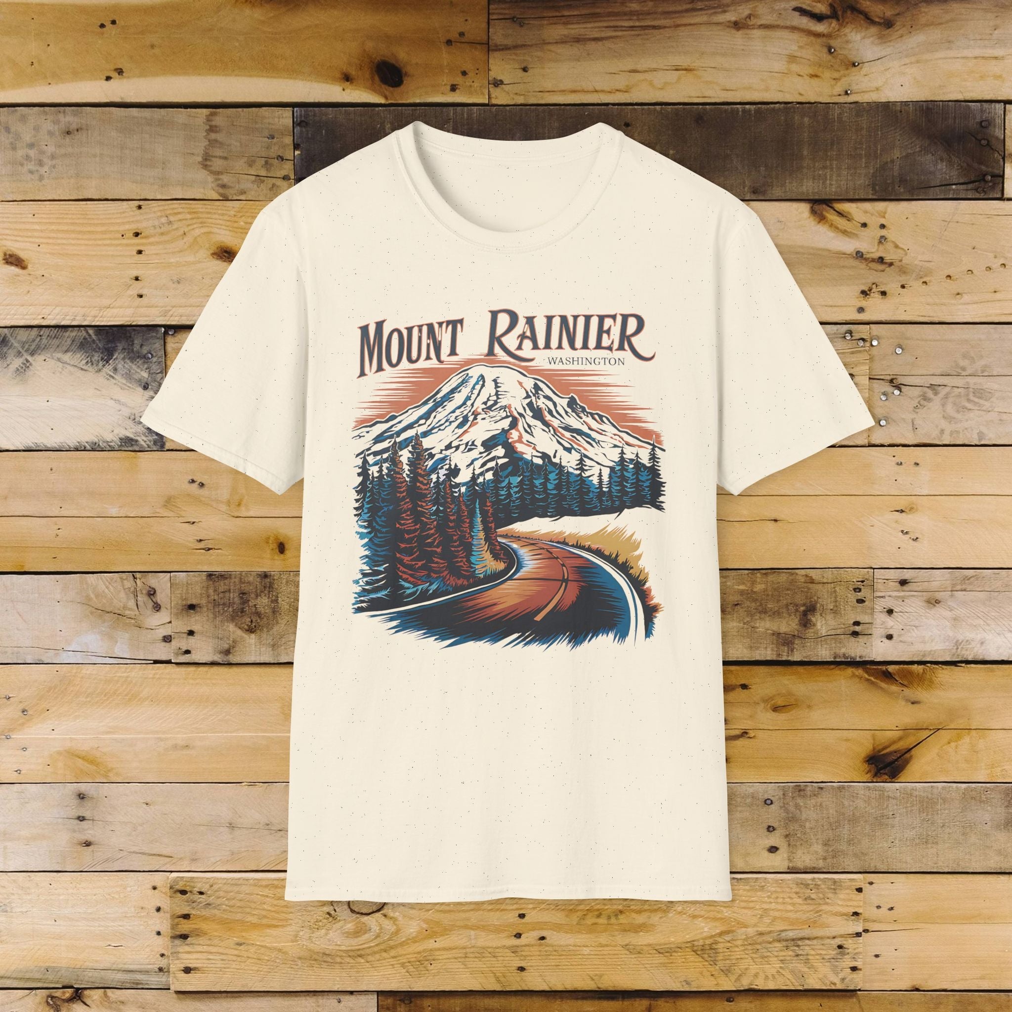 Mount Rainier Washington Unisex Fit Softstyle T-Shirt