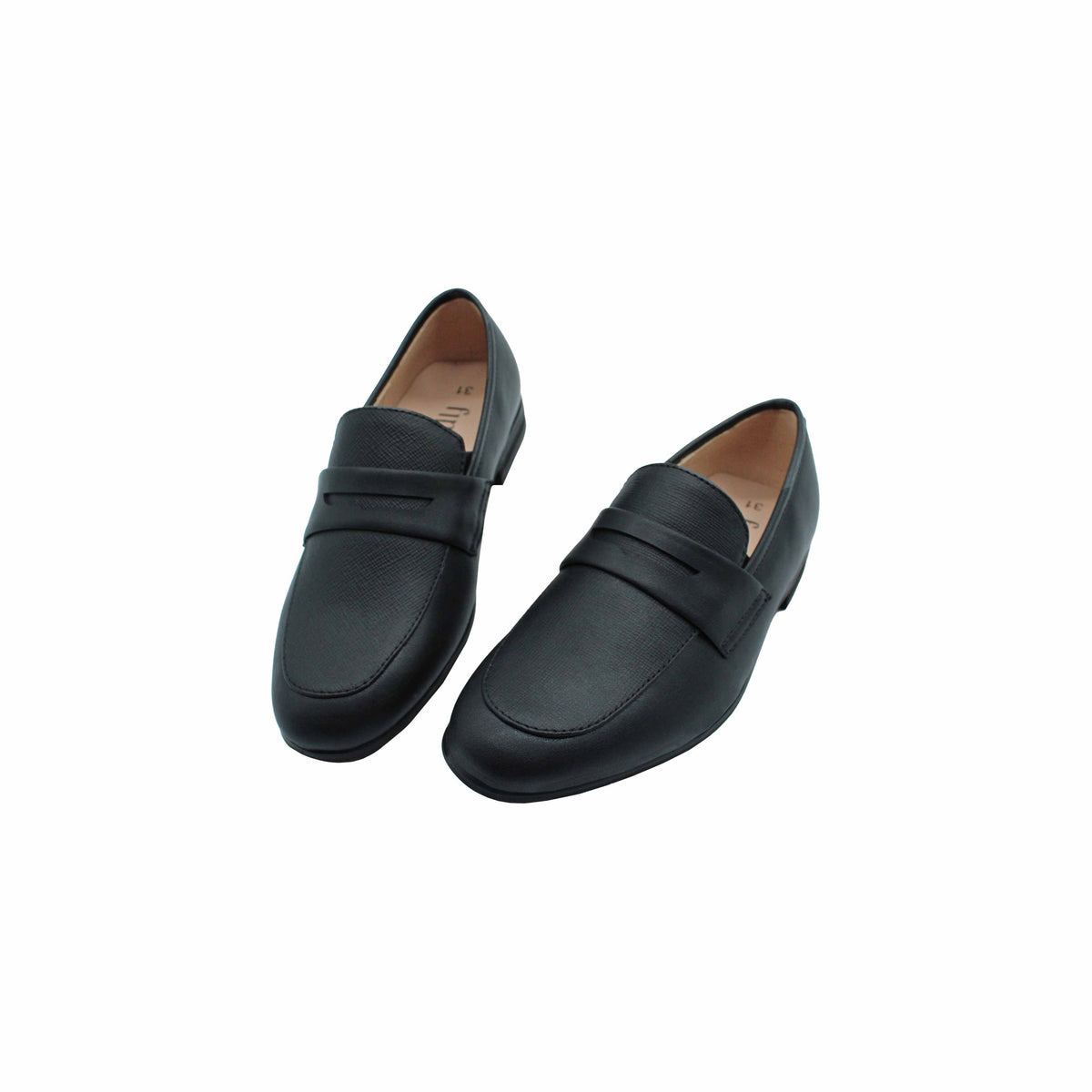 Black Designed Leather