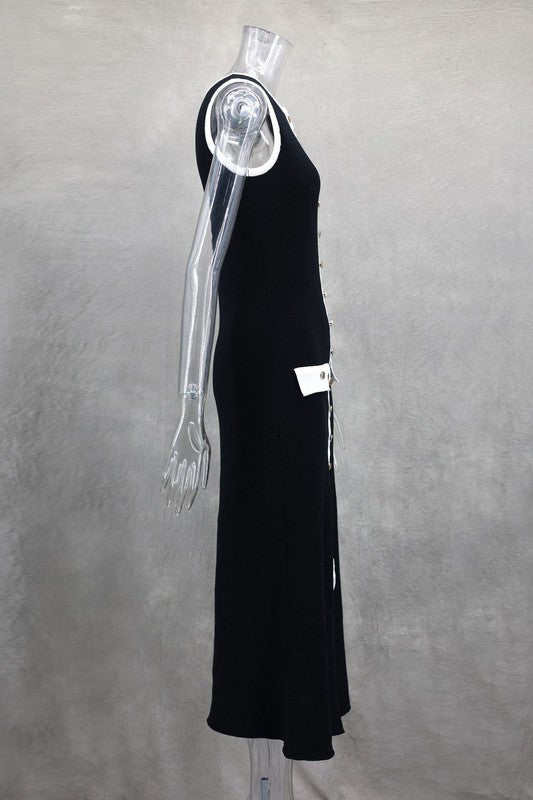 WOMEN FASHION LONG MIDI SWEATER DRESS